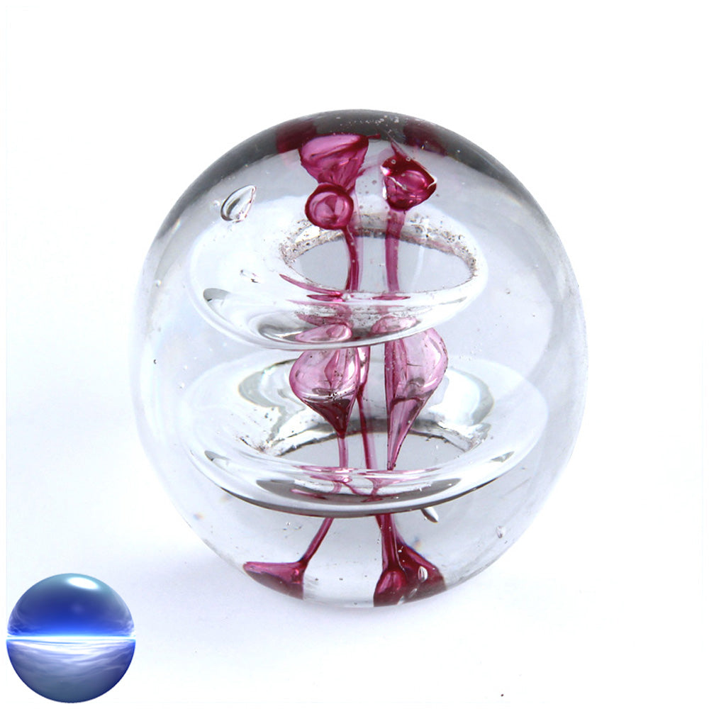 Briefbeschwerer Glas lila mittel