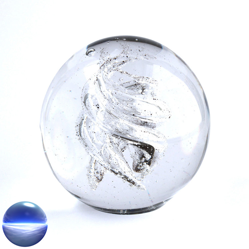 Briefbeschwerer Glas Spirale mittel