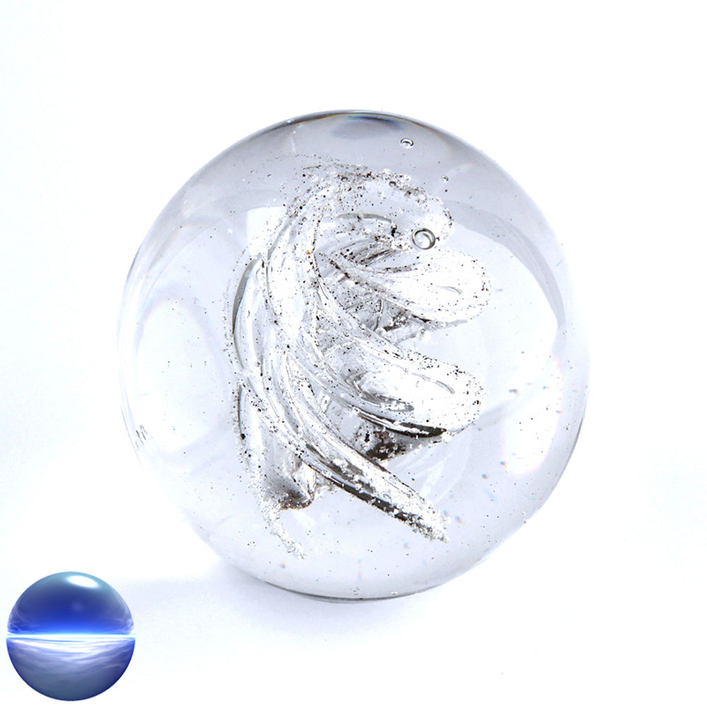 Briefbeschwerer Glas Spirale mittel