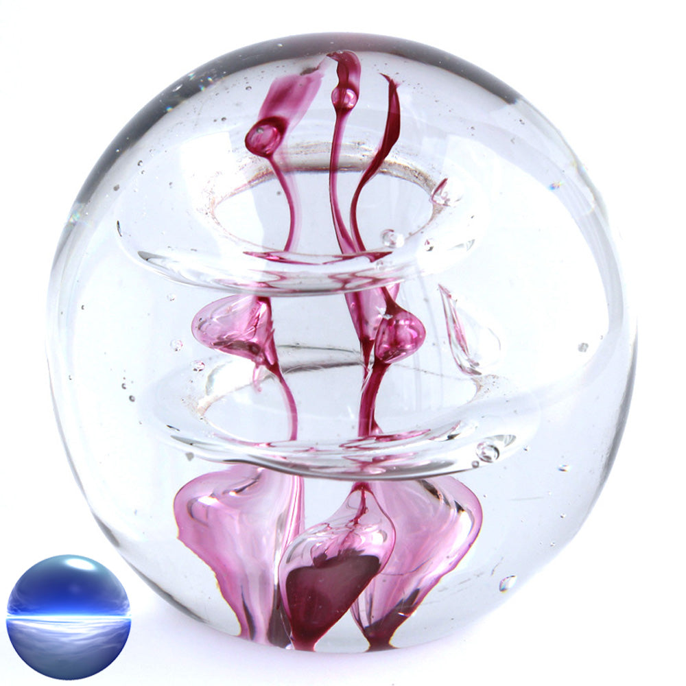 Briefbeschwerer Glas lila gross