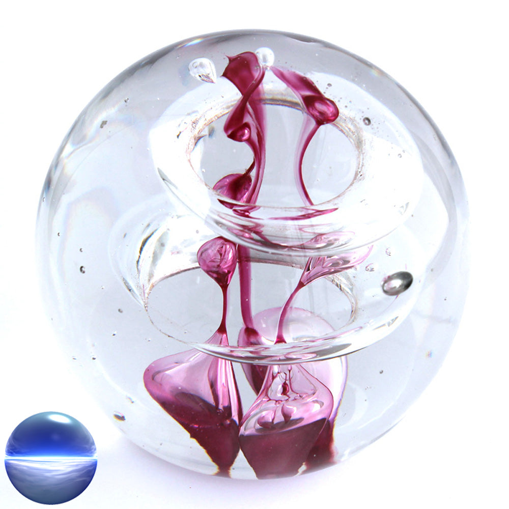 Briefbeschwerer Glas lila gross