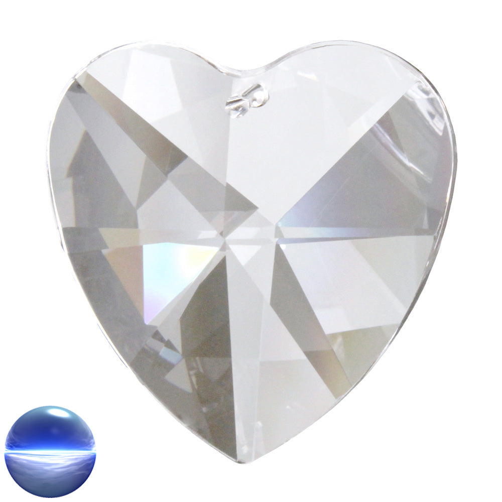 Regenbogen-Kristall - Herz 50mm | facettiert geschliffen