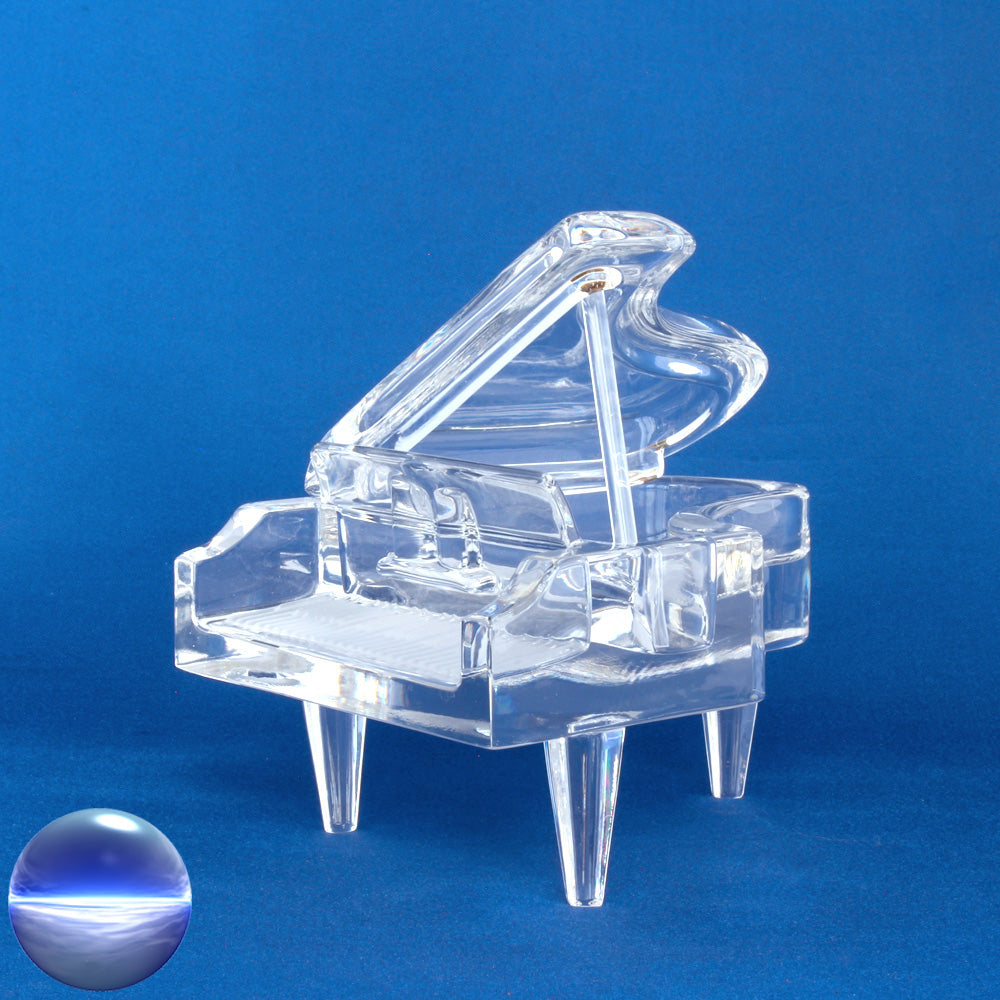 Glas - Flügel Piano 13cm
