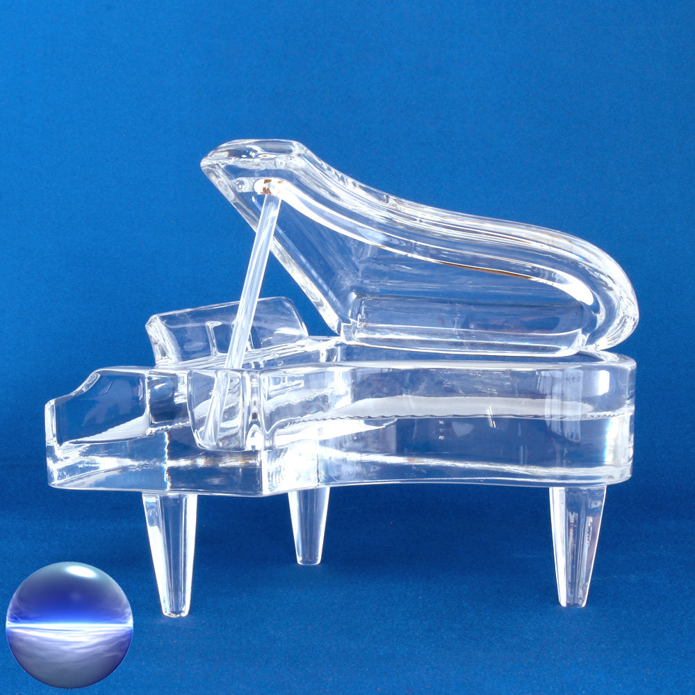 Glas - Flügel Piano 13cm