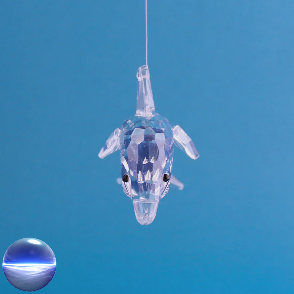 Delfin Glas - klar 10cm