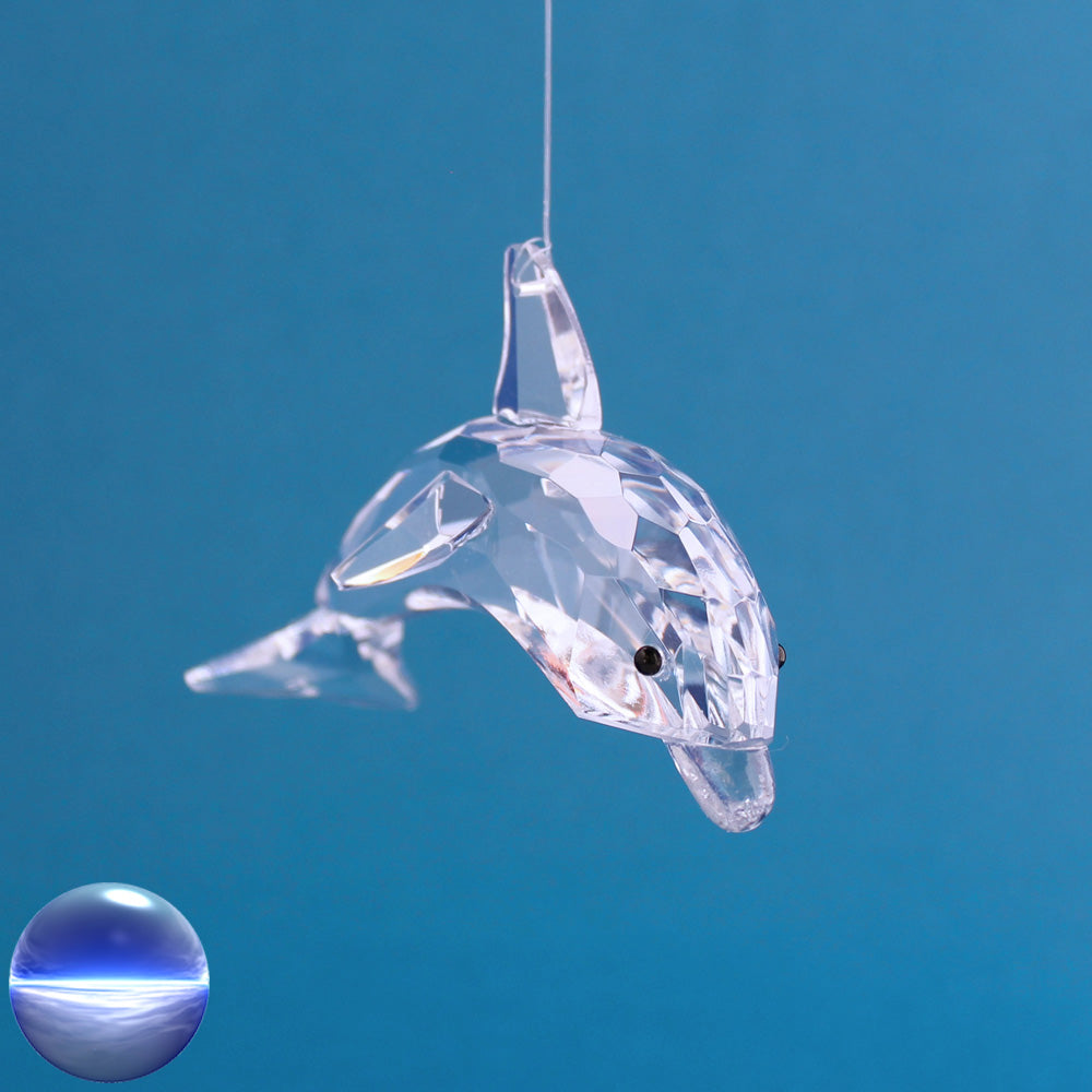 Delfin Glas - klar 10cm