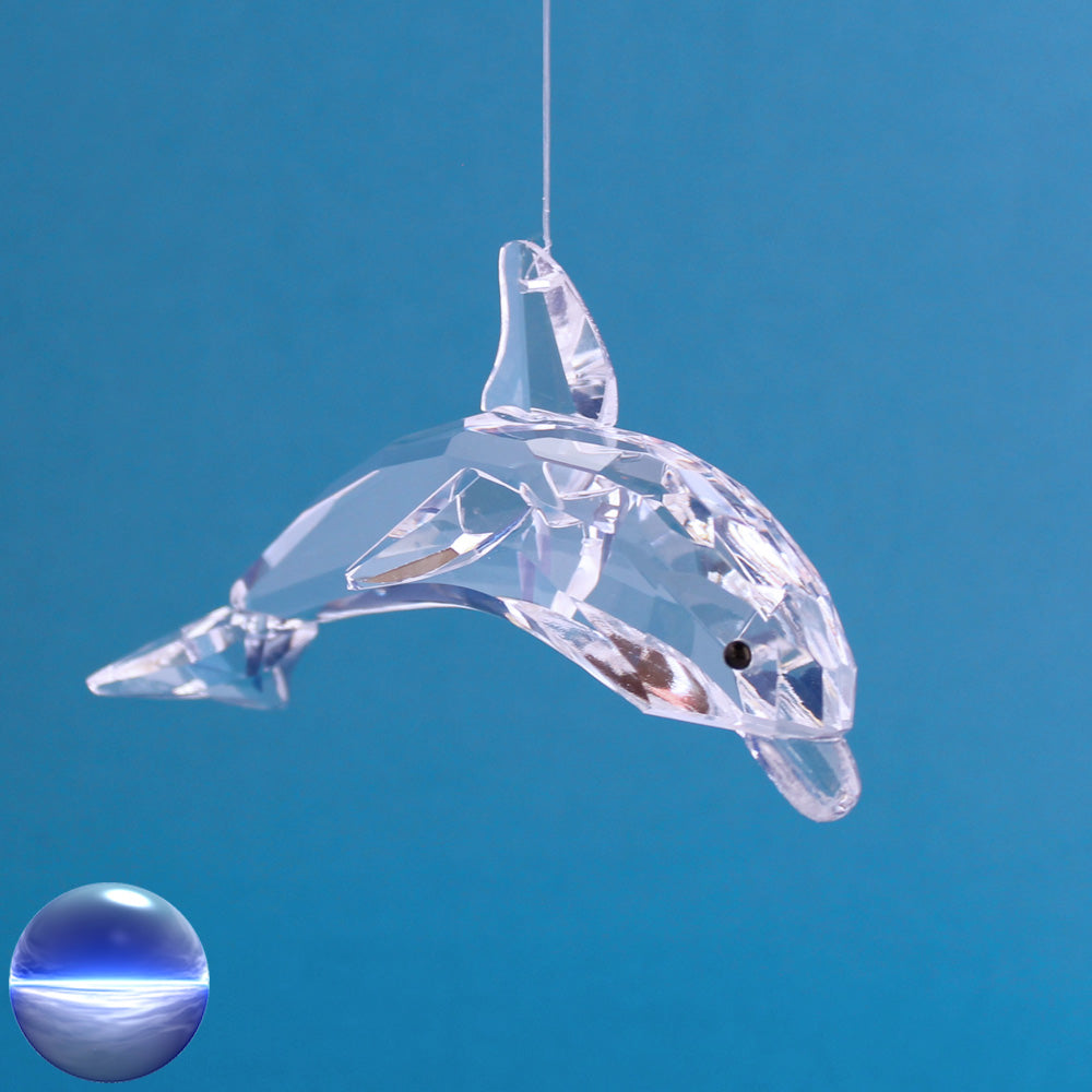 Delfin Glas - klar 10cm