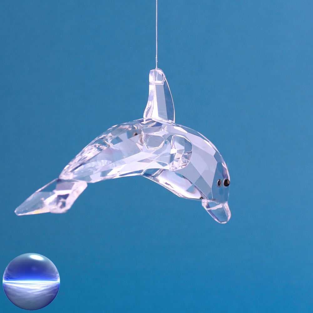 Delfin Glas - klar 10cm
