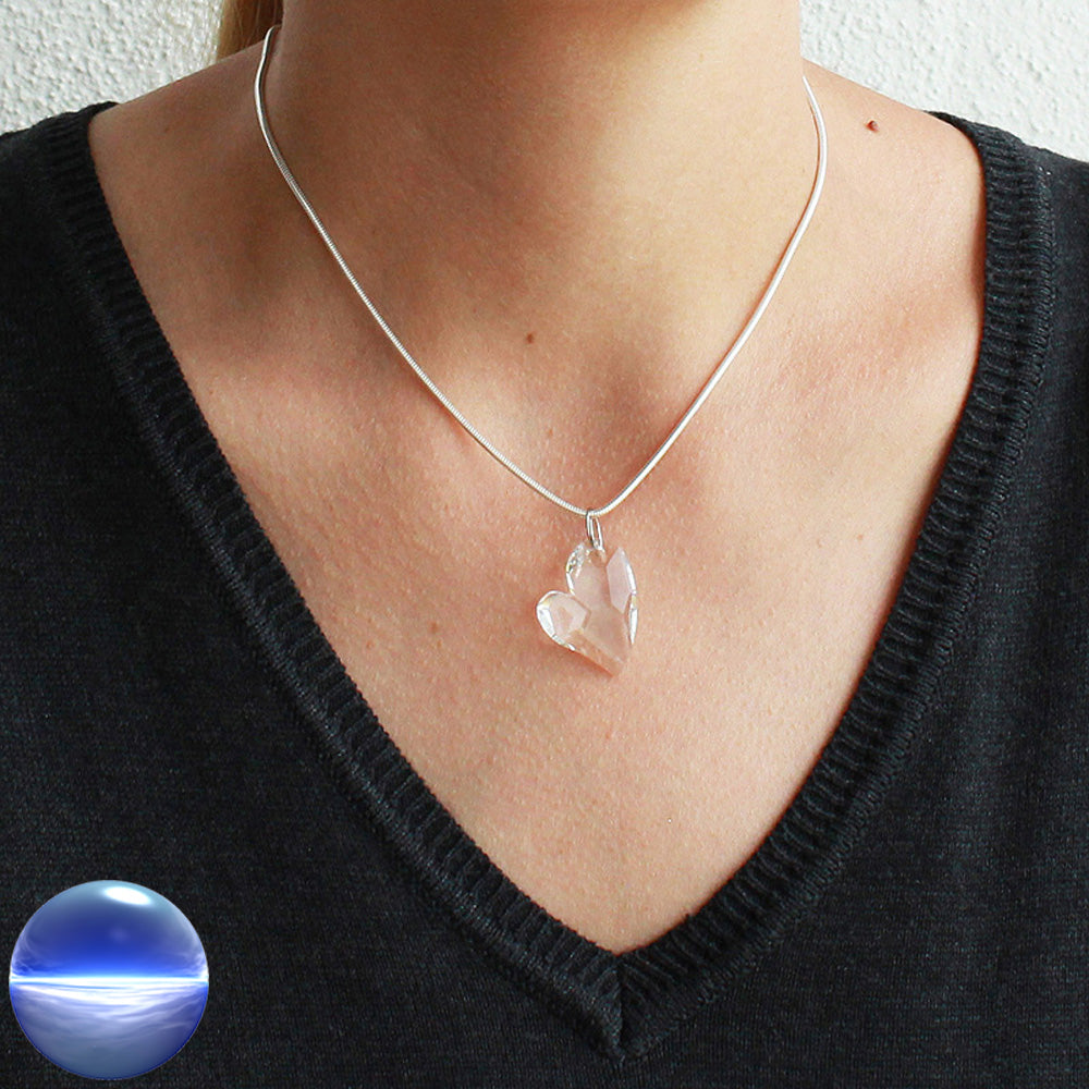 Anhänger Kristall Herz asymetrisch Swarovski