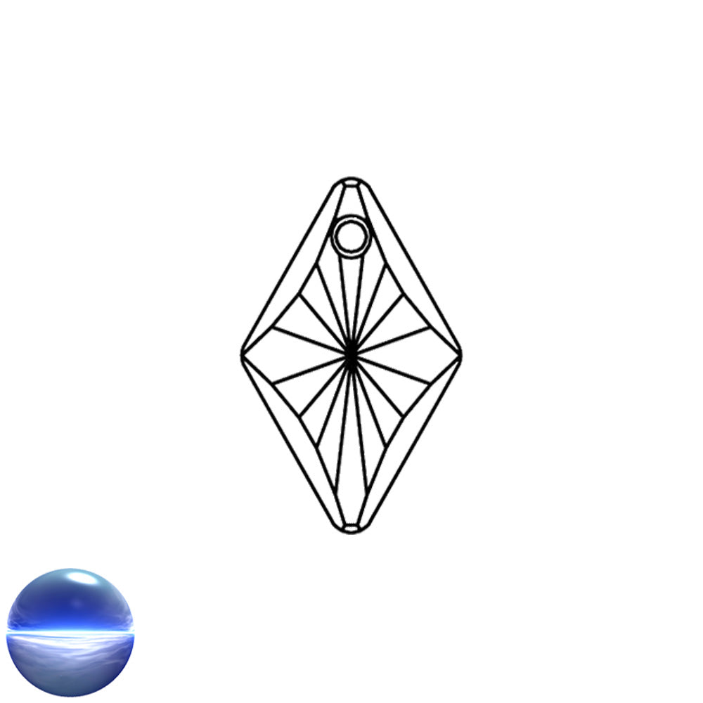 Swarovski Rhombus 27mm bleifrei