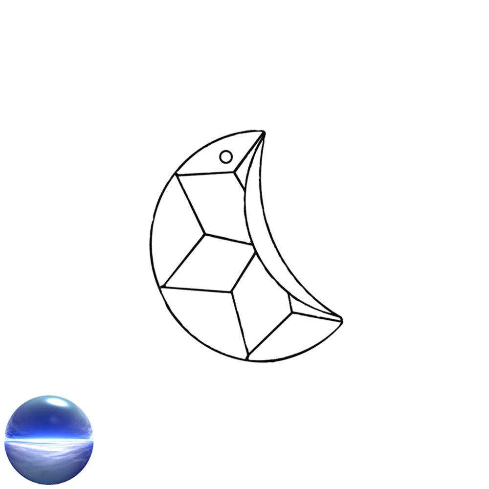 Swarovski Mond 30mm bleifrei
