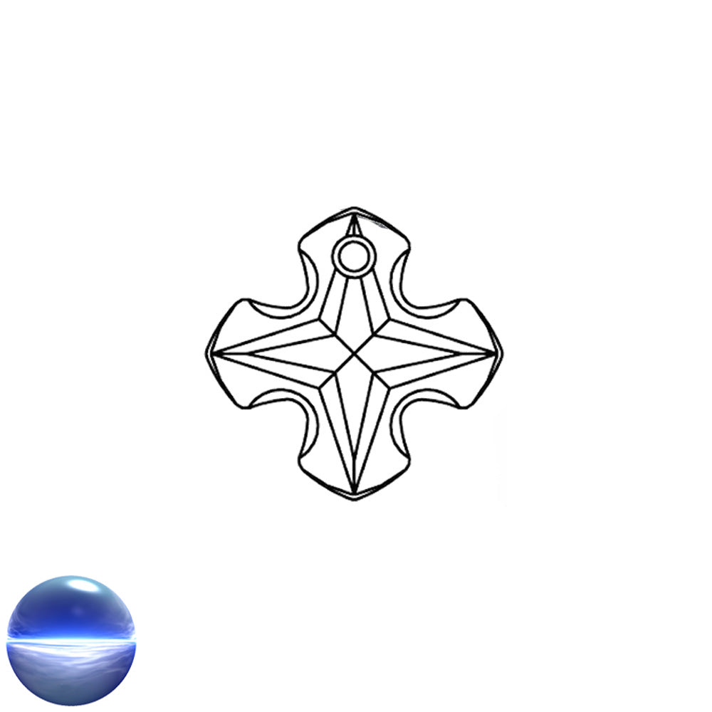 Swarovski Greek Cross 18mm bleifrei