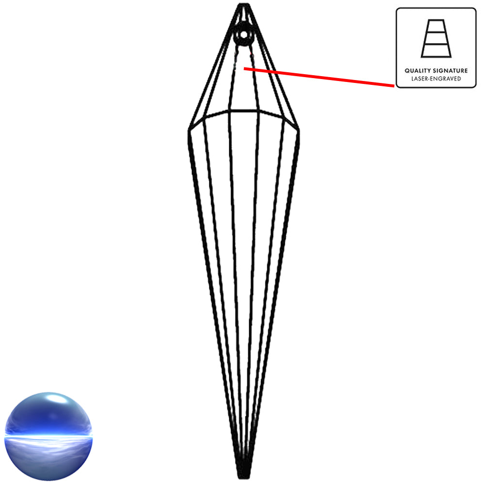 Swarovski Glaskristall - Cone 76mm