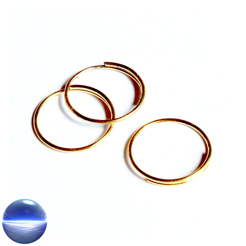 Spaltringe - Messing-goldfarben 11mm