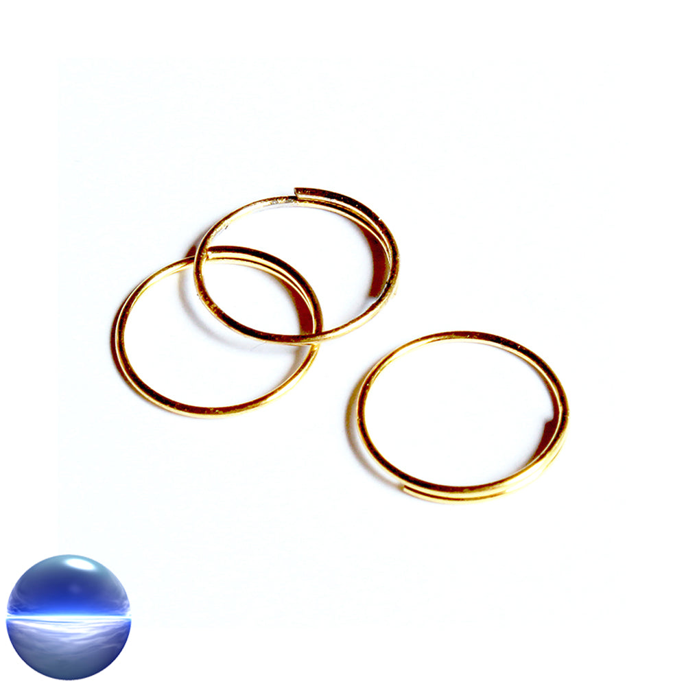 Spaltringe - Messing-goldfarben 9mm