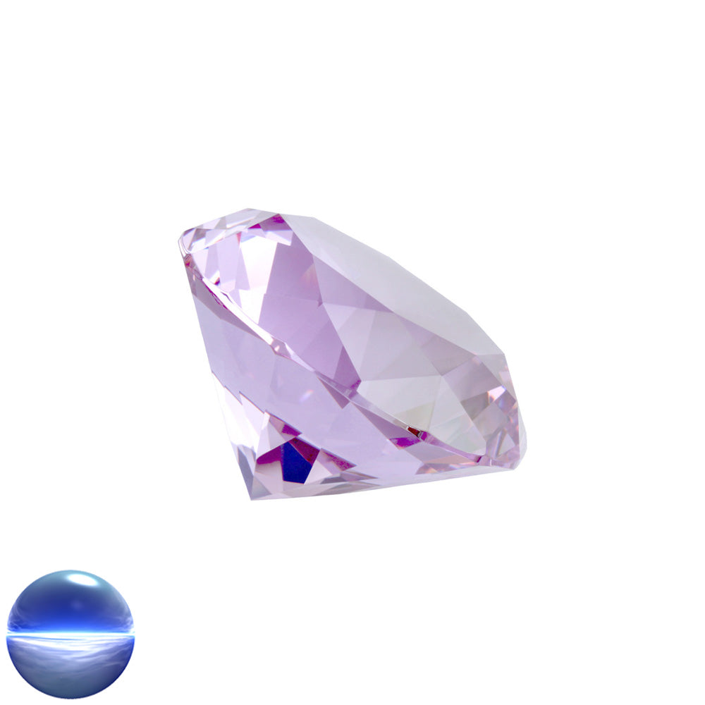 Kristallglas-Diamant A - 56 Facetten alexandrite 80mm