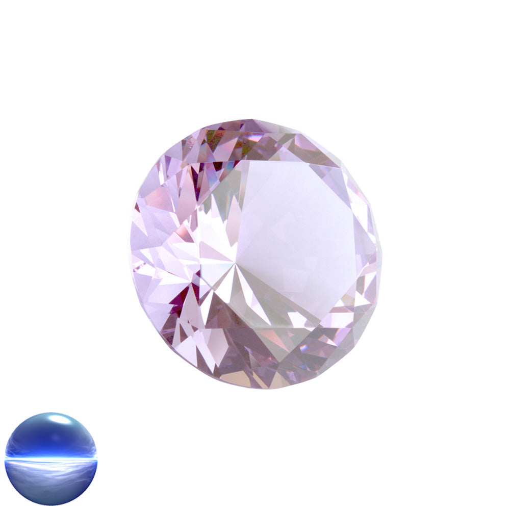 Kristallglas-Diamant A - 56 Facetten alexandrite 60mm