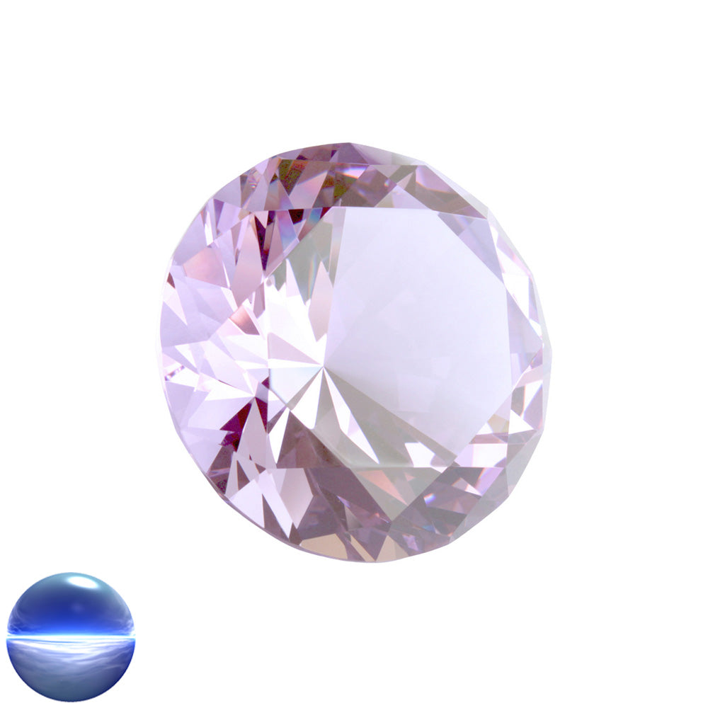 Kristallglas-Diamant A - 56 Facetten alexandrite 80mm