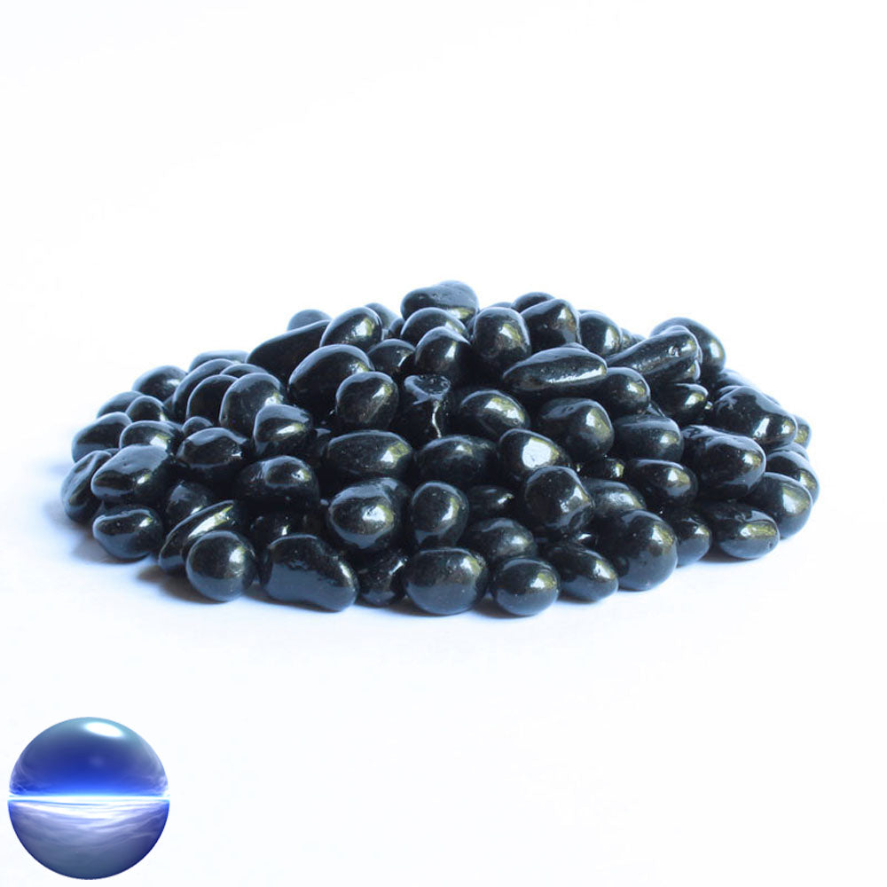 Glaskiesel 8-10mm schwarz opak