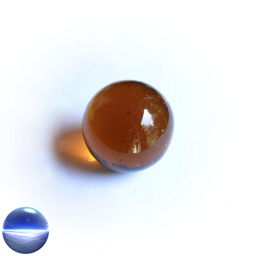 Glaskugel - amber 50mm