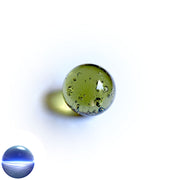 Glaskugel - olive-gelb 35mm