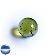 Glaskugel - olive-gelb 50mm