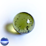 Glaskugel - olive-gelb 70mm