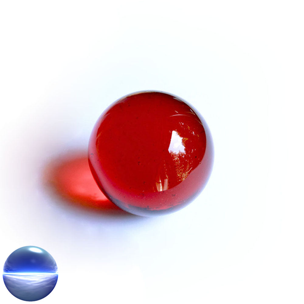 Glaskugel - rot-orange 60mm