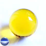 Kristallkugel Glas - gelb 120mm