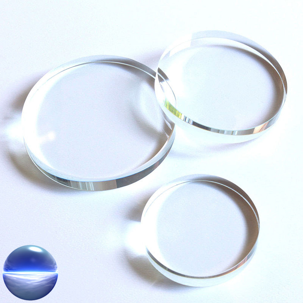 Kristallglasscheibe - rund klar 60mm