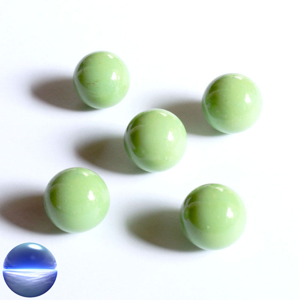 Glasmurmeln - grün opak 16mm