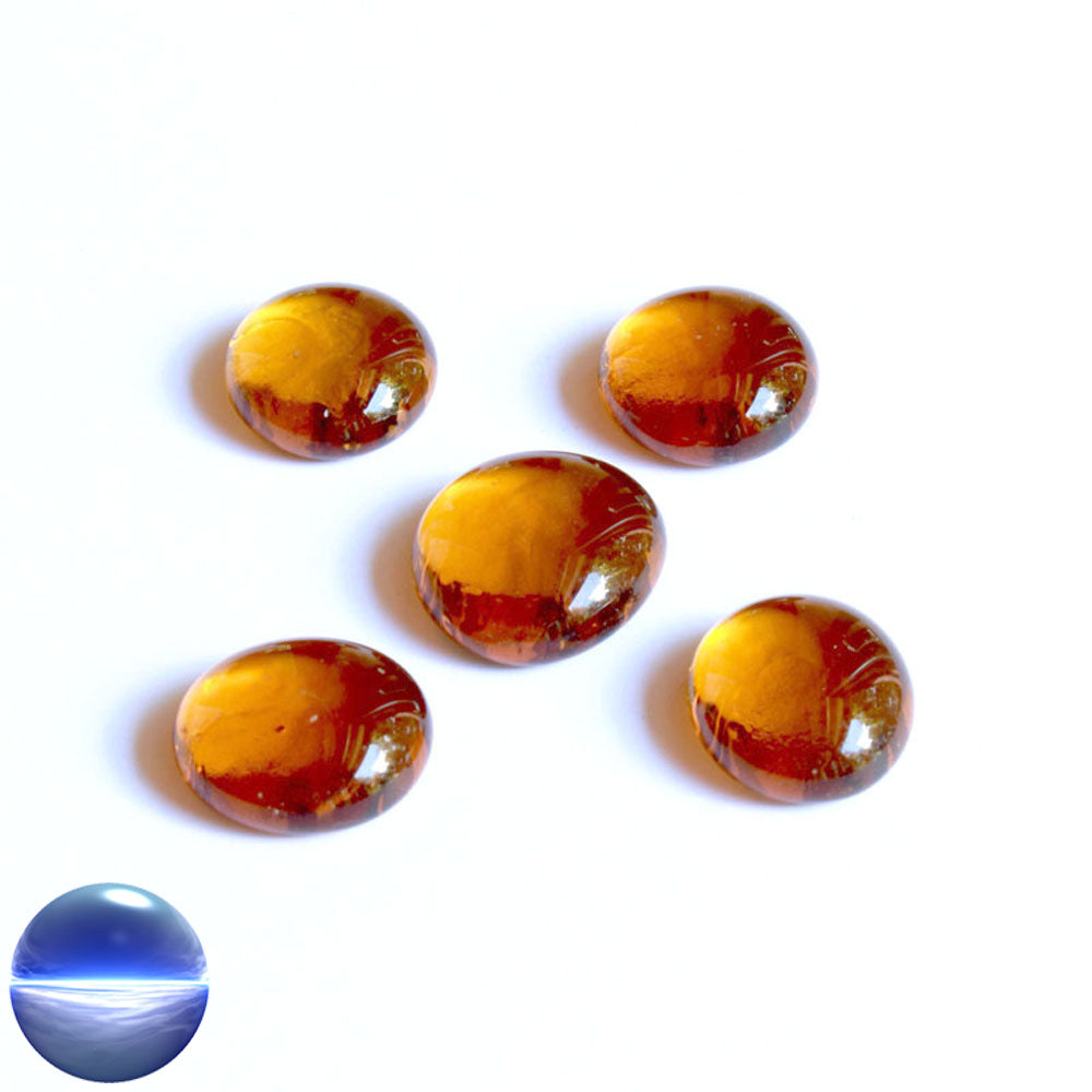Glasnuggets - amber 20mm