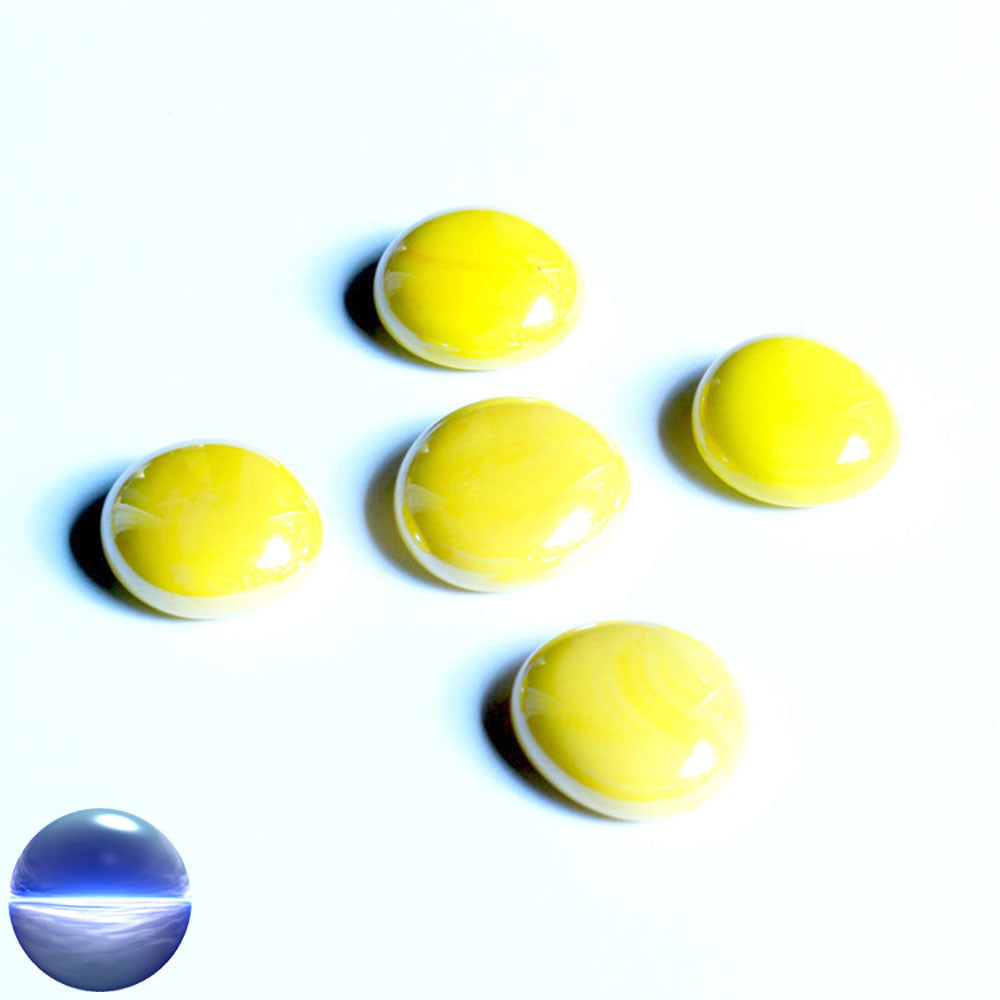 Glasnuggets - gelb opak 20mm