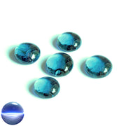 Glasnuggets - türkis irisierend 20mm
