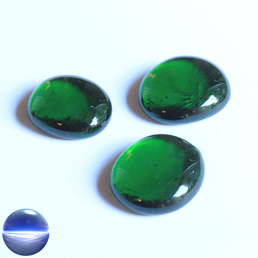 Glasnuggets dunkelgrün 30mm