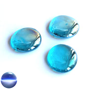 Glasnuggets - petrol irisierend 30mm