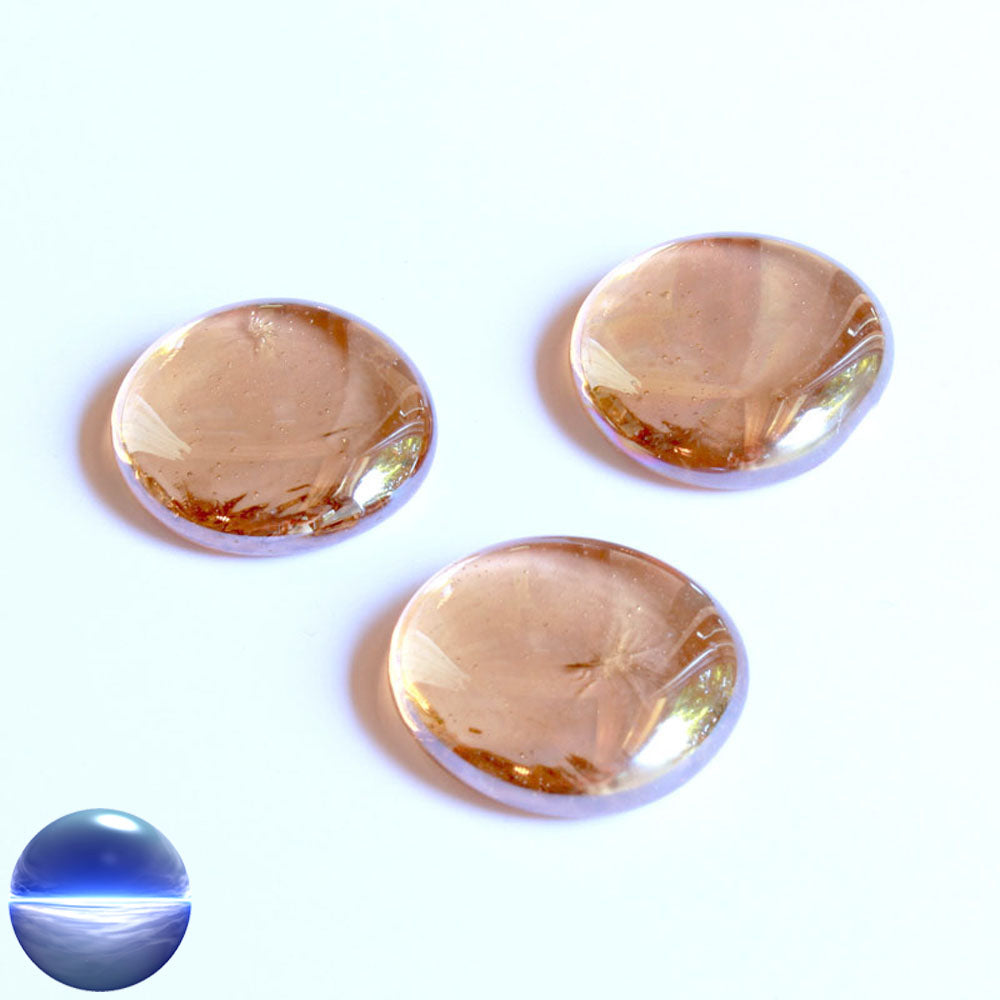 Glasnuggets - alt-rosa irisierend 30mm