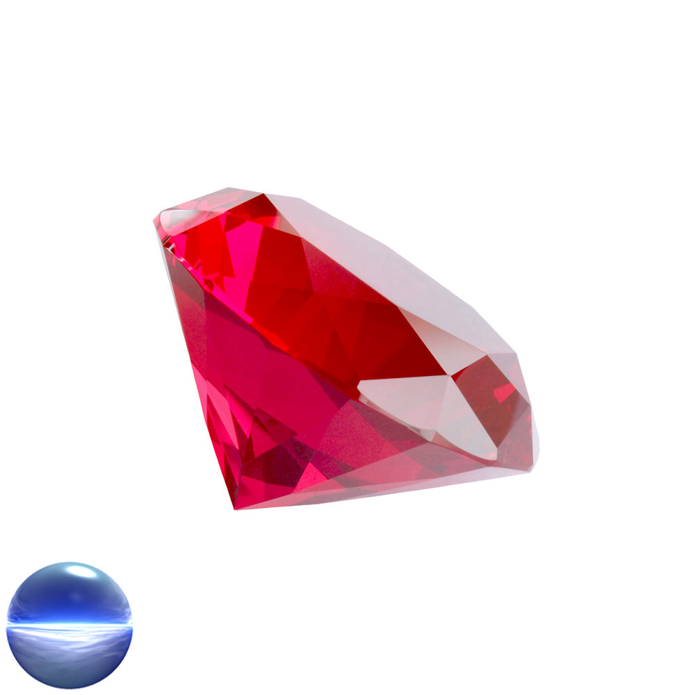 Kristallglas-Diamant A -56 Facetten ruby 100mm
