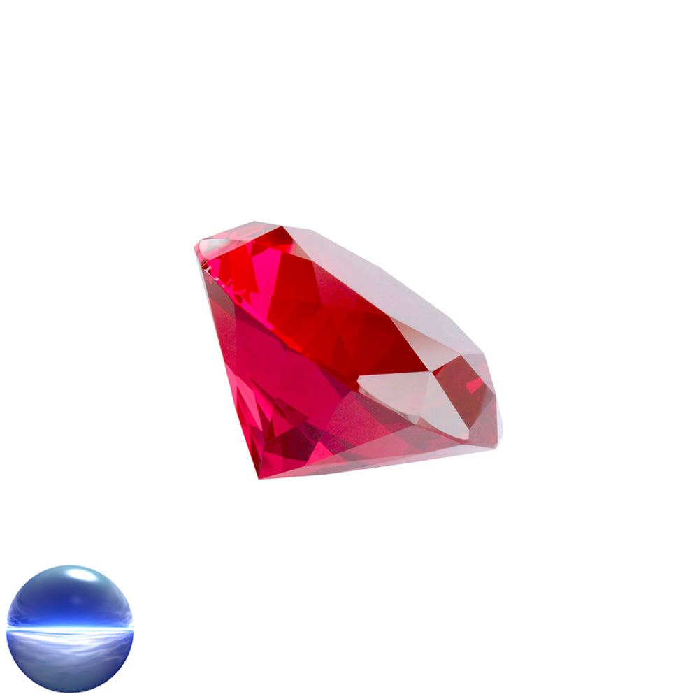 Kristallglas-Diamant A -56 Facetten ruby 60mm