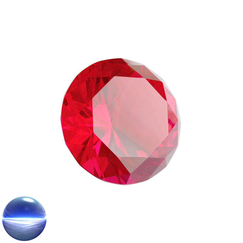 Kristallglas-Diamant A -56 Facetten ruby 60mm