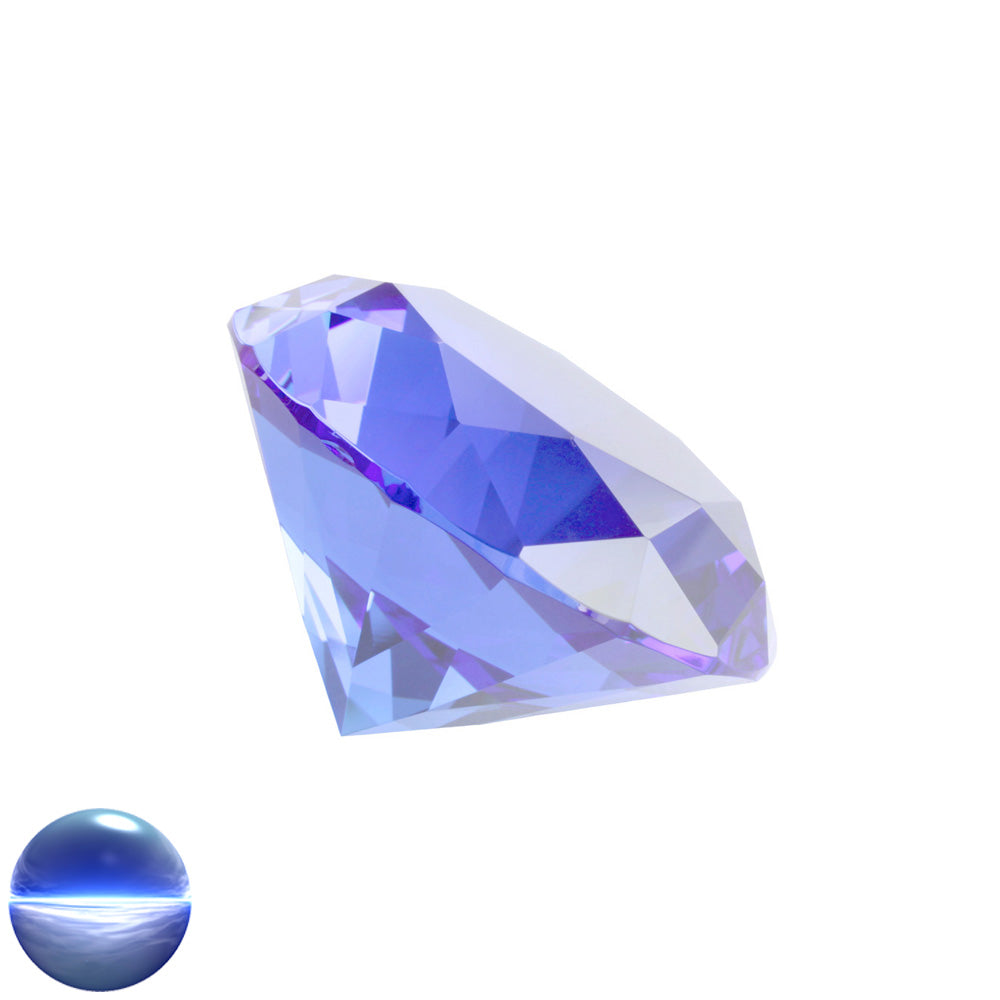 Kristallglas-Diamant A - sapphire 100mm