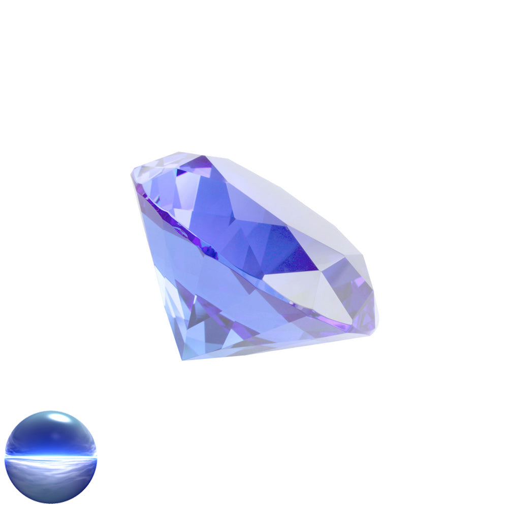 Kristallglas-Diamant A - sapphire 80mm