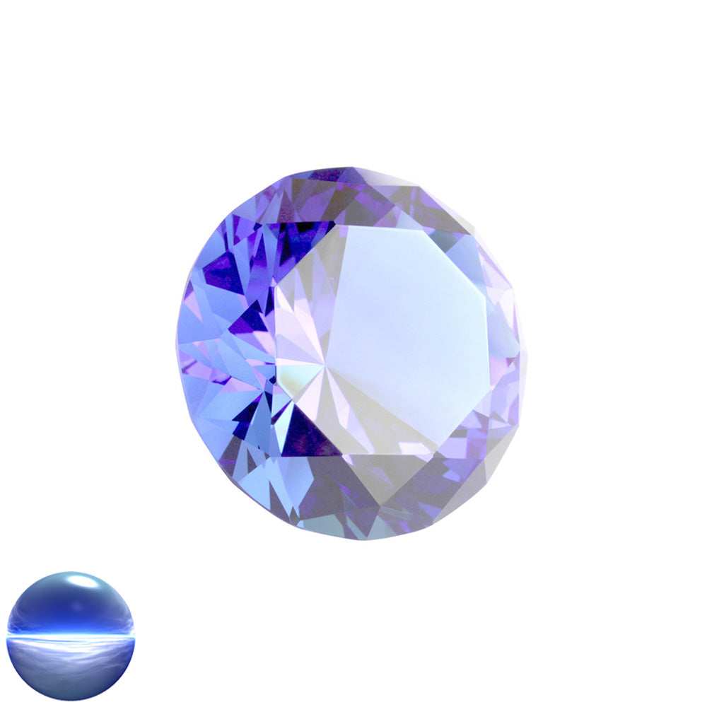 Kristallglas-Diamant A - sapphire 60mm