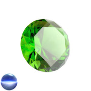 Kristallglas-Diamant A - 56 Facetten smaragd 80mm